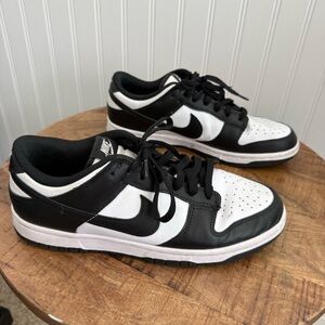 Nike Dunk Low Black White Panda Womens 10